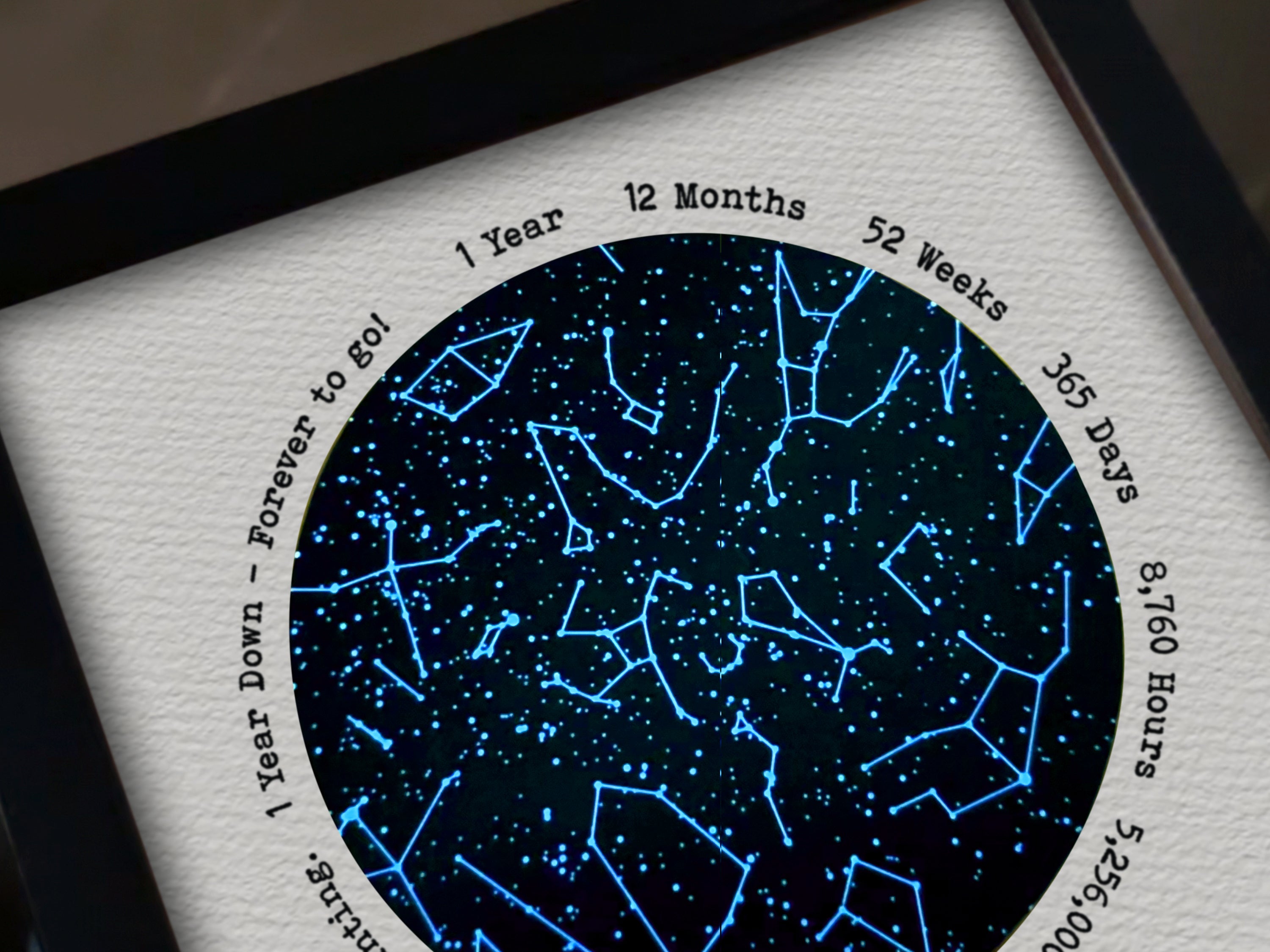 Paper Glow in the Dark Star Map