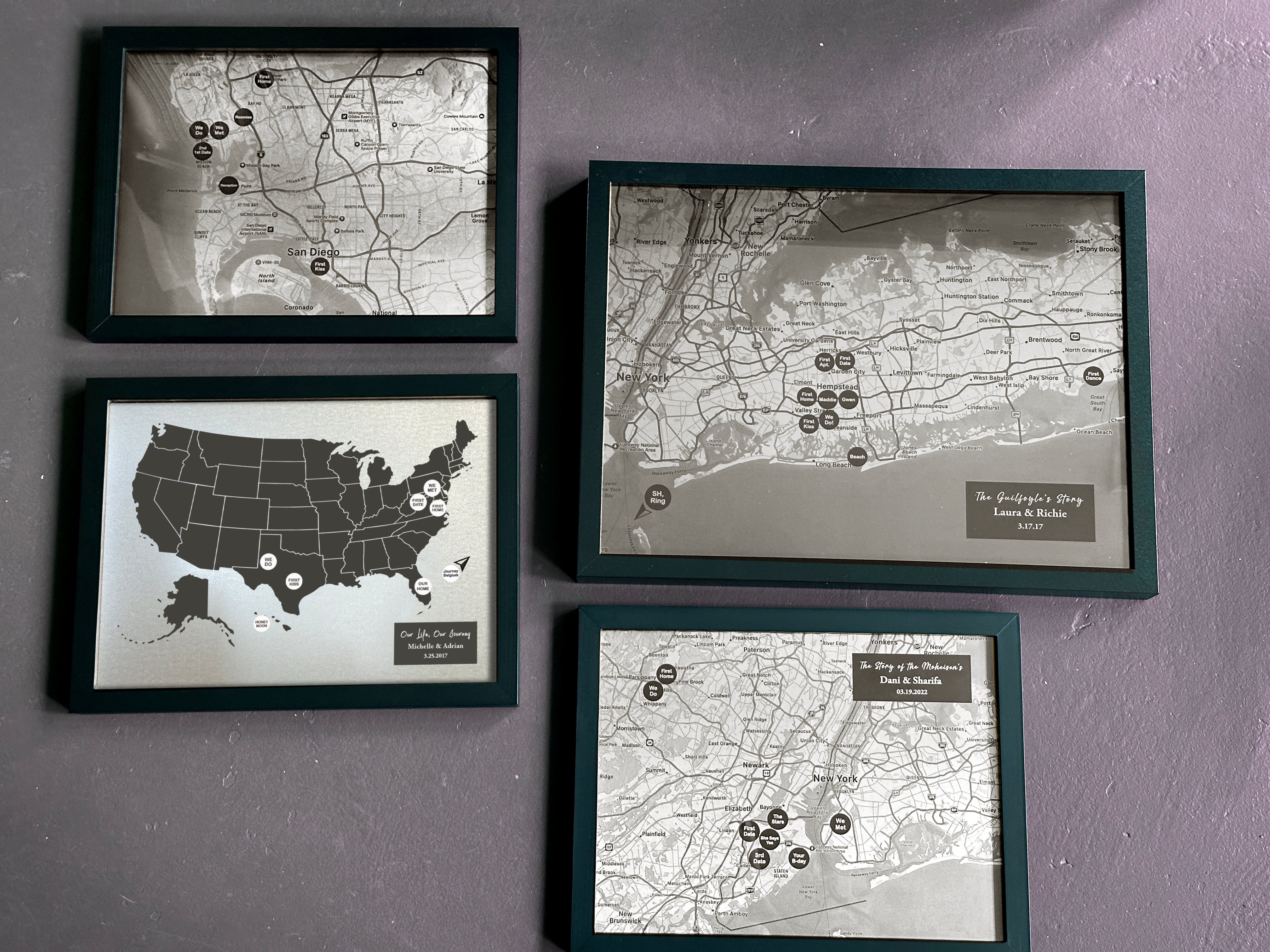 Iron Map with Custom Magnet Pins