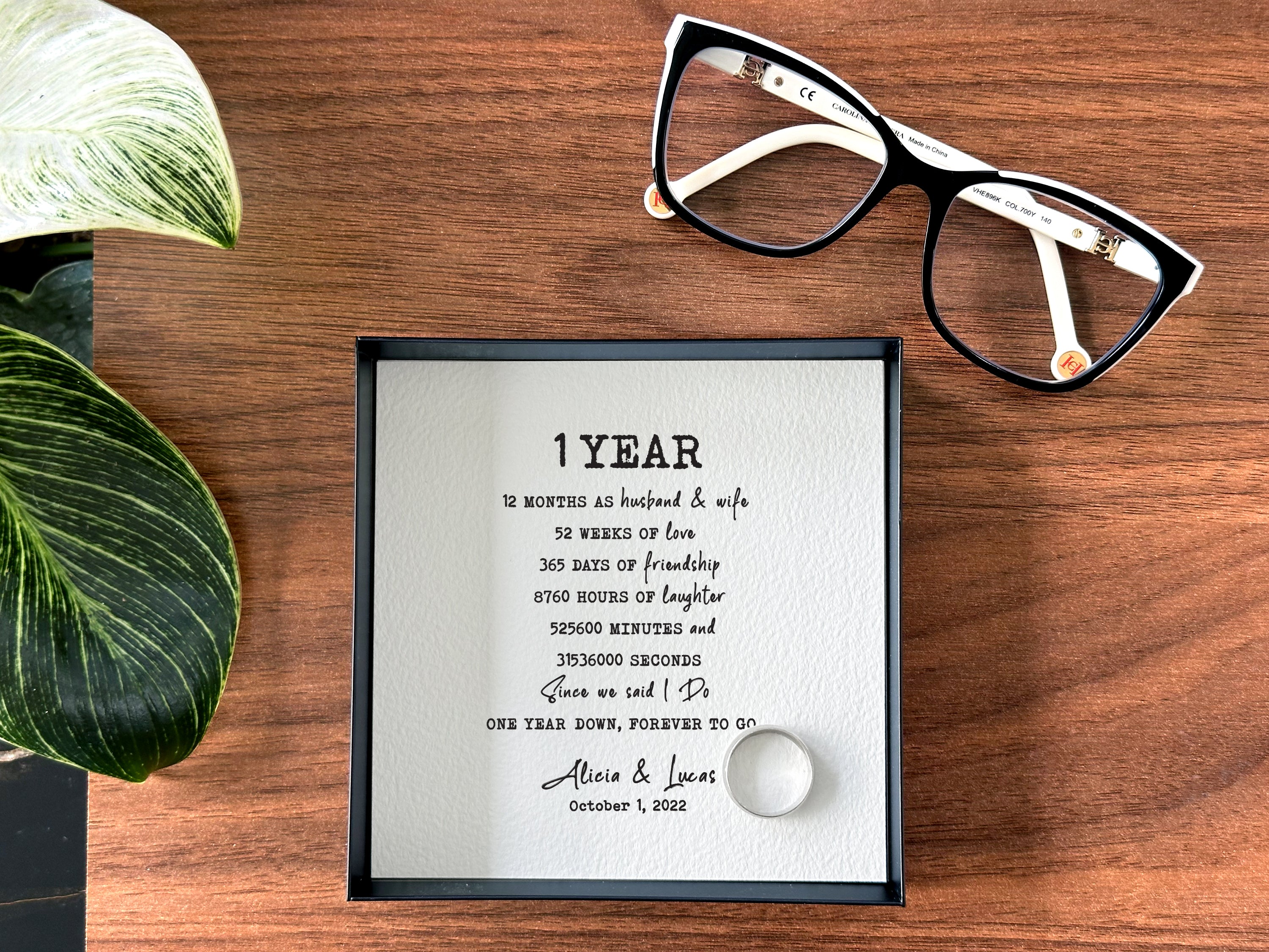 Paper catchall tray for her - first year anniversary gift